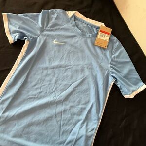 Nike kids Light Blue Athletic Short-Sleeve Shirt